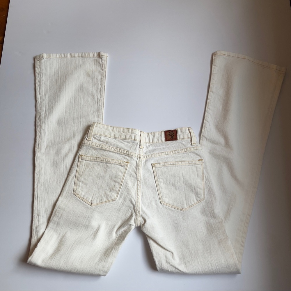 Y2K DEADSTOCK Future Prescription FRx Low-Rise Bootcut Jeans Sz 3 NWOT Cream - Picture 12 of 16